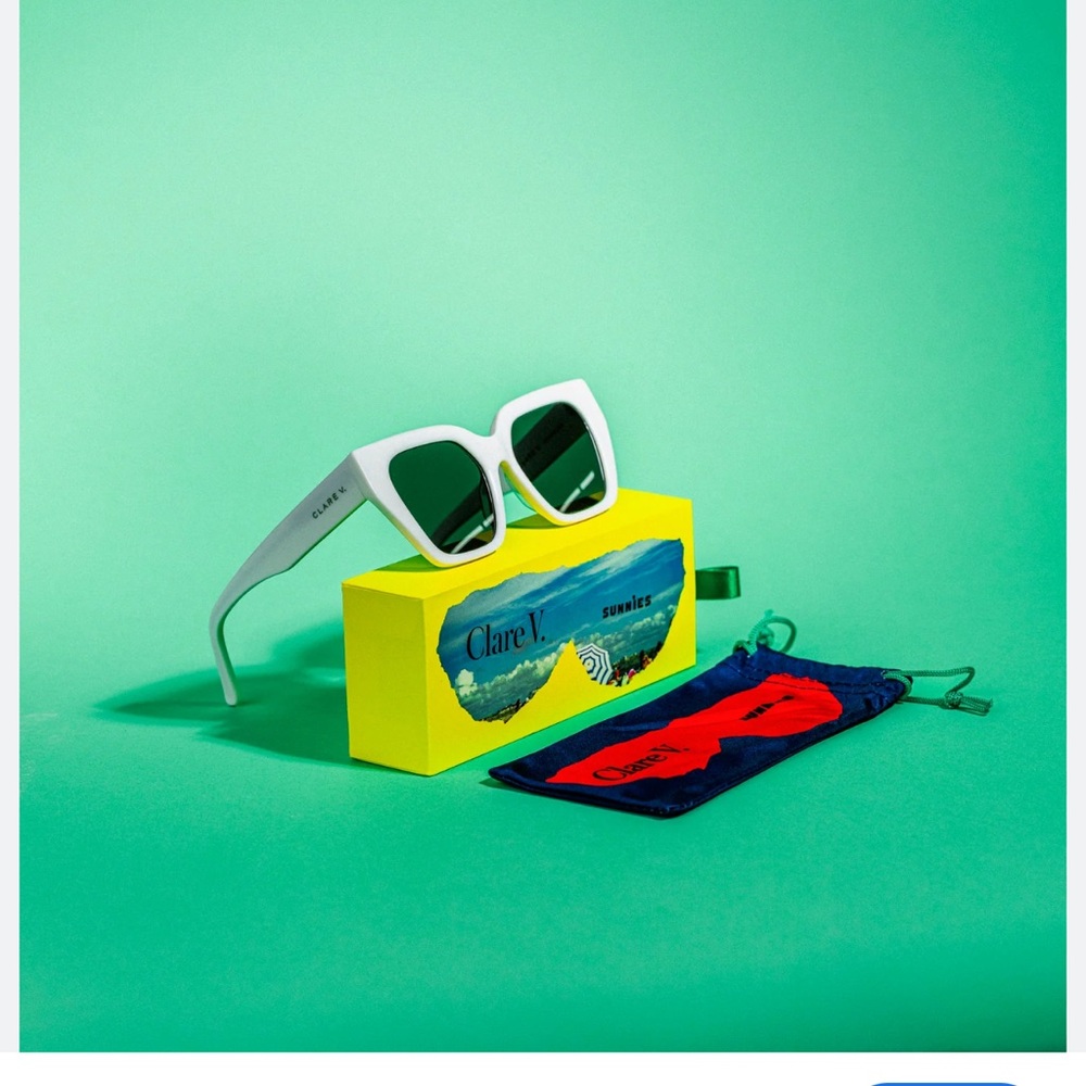 Clare V. White  “ Heather “ Sunglasses
